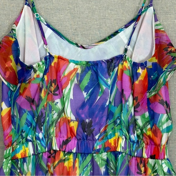 Shoshanna Silk Floral Sun Dress Size 4 - Picture 7 of 9